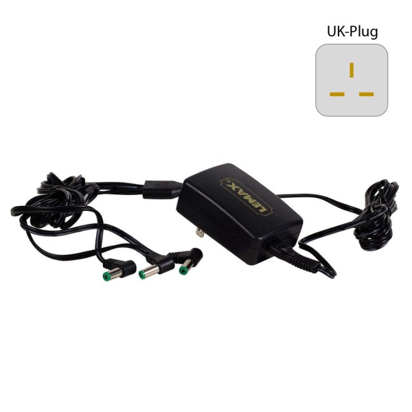 4.5V Power Adaptor UK plug black