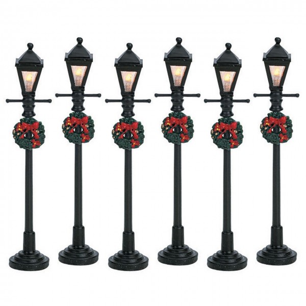 6x Gas Lantern Street Lamp
