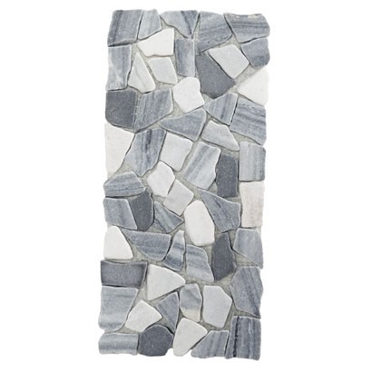 Steinmatte grau-weiß, 30x14cm