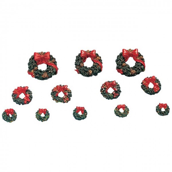 Wreaths with Red Bow